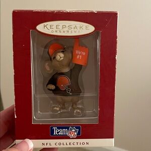Keepsake NFL Ornament Mouse Cleveland Browns